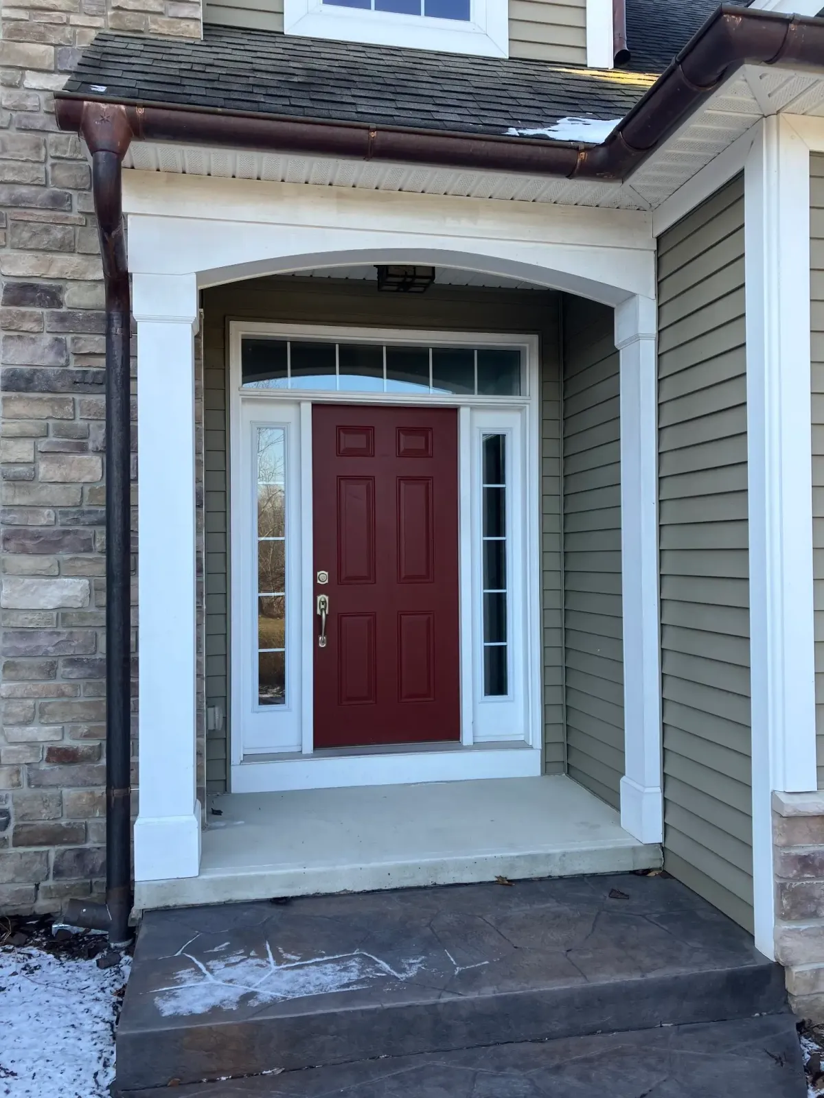 Before - Front door replacement in Rochester
