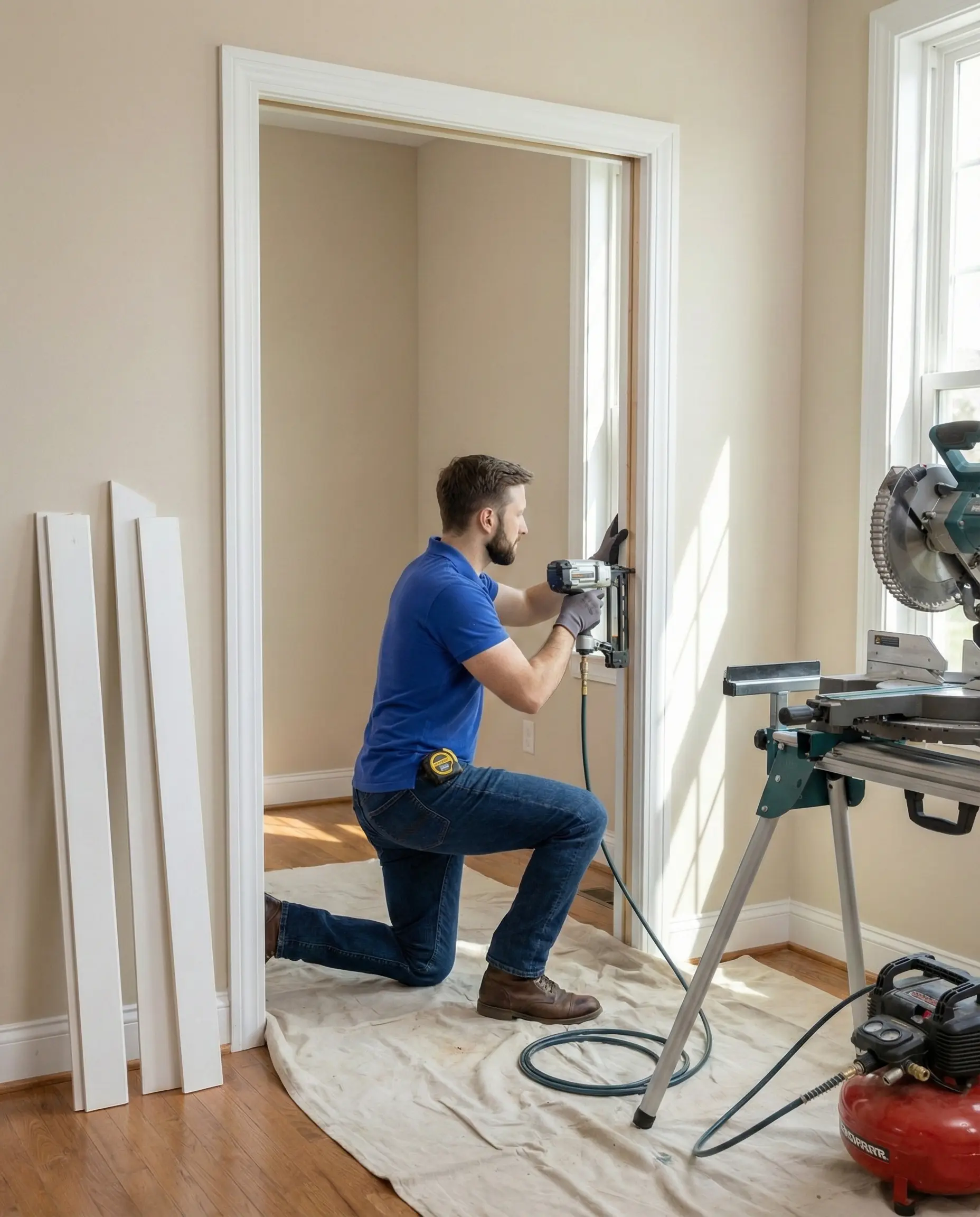 Interior door and trim installation service